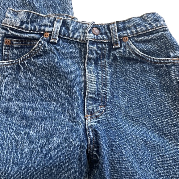 Vintage 90s Lee Kids Jeans Acid Wash Denim Cotton Made in USA Size 12 Reg - Picture 4 of 9